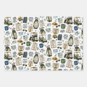 Golf-Rentner-Thema für Golfer Geschenkpapier Set (Vorderseite 3)
