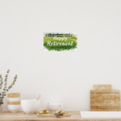 Golf-Rentner-Thema Poster (Küche)