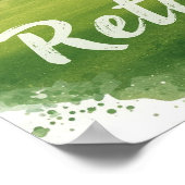 Golf-Rentner-Thema Poster (Ecke)