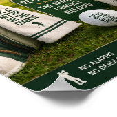 Golf-Rentner-Thema Poster (Ecke)