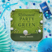 GOLF RENTNERPARTY auf dem Grün Pappteller (Party)