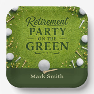 GOLF RENTNERPARTY auf dem Grün Pappteller
