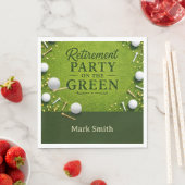 GOLF RENTNERPARTY auf dem Grün Serviette (Beispiel)