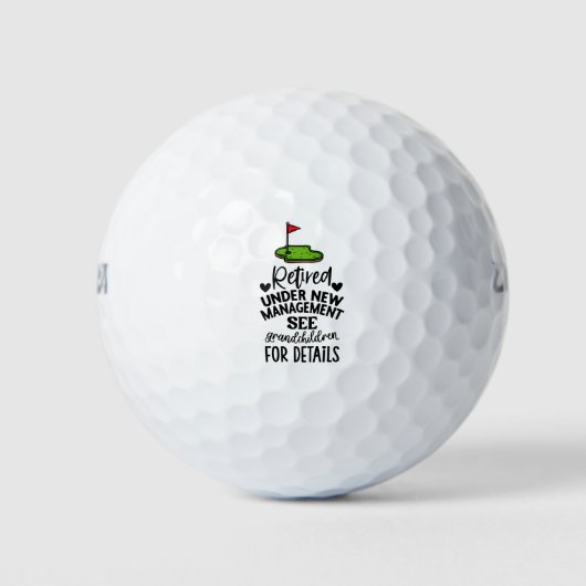 Golf Retirement Golf Balls Golfball (Vorderseite)
