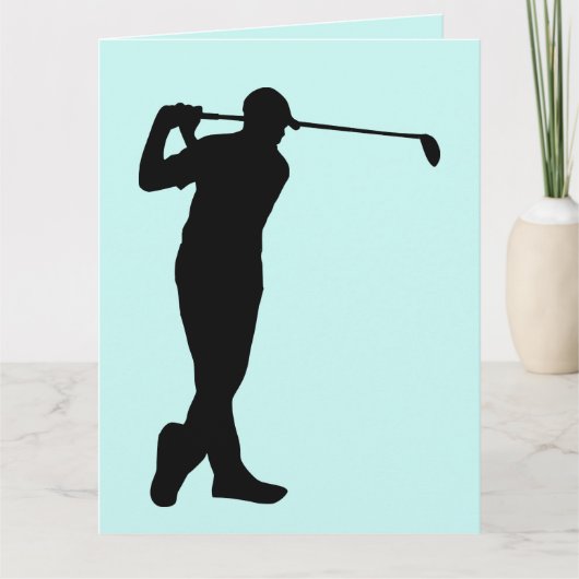 GOLF RETIREMENT GOLFER GREETKARTEN DANKESKARTE (Vorderseite)