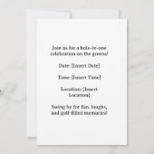 GOLF RETIREMENT REReifen, Relax & ParTee für Golfe Einladung (Rückseite)