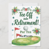 GOLF RETIREMENT T-Shirt von ParTee für Golfer Einladung (Vorderseite)
