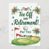 GOLF RETIREMENT T-Shirt von ParTee für Golfer Einladung (Vorne/Hinten)