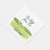 GOLF RETIREMENT Tee off ParTee for golfer Serviette (Ecke)