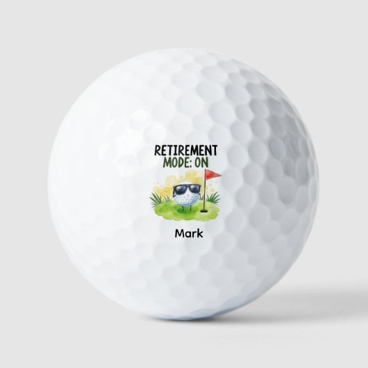 Golf Retirement with ball on green  (Vorderseite)