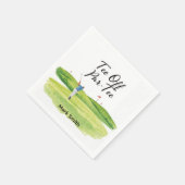 Golf Retirement with golfer on green Serviette (Ecke)