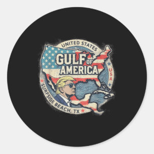 Golf Retro of America Est 2025 US-amerikanische Fl Runder Aufkleber