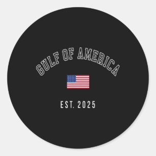 Golf Retro of America Est 2025 US-amerikanische Fl Runder Aufkleber