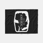 Golf Retro of America Est 2025 US-amerikanische Mä Fleecedecke (Vorderseite (Horizontal))