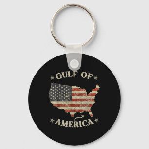 Golf Retro of US America Est 2025 American Flag Schlüsselanhänger