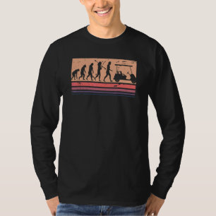 Golf Retro-Stil Evolution des Menschen T-Shirt
