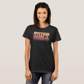 Golf Retro-Stil Evolution des Menschen T-Shirt (Vorne ganz)