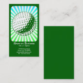 Golf: Retro Strahlen: Visitenkarte (Vorne/Hinten)
