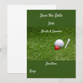 Golf Rettet das Datum Einladung (Vorne/Hinten)