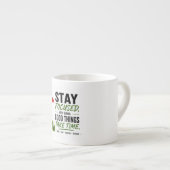 Golf Rot-Flagge Golf-Lifestyle-Typografie-Design Espressotasse (Vorderseite Rechts)