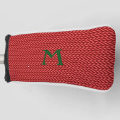 GOLF roter Strick, Headcover (Vorderseite)