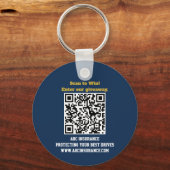 Golf Royalty Custom Sponsor QR Code Schlüsselanhänger (Rückseite)