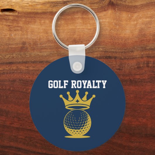 Golf Royalty Custom Sponsor QR Code Schlüsselanhänger (Vorderseite)