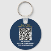 Golf Royalty Custom Sponsor QR Code Schlüsselanhänger (Rückseite)