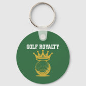 Golf Royalty Custom Sponsor QR Code Schlüsselanhänger (Vorderseite)