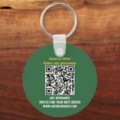 Golf Royalty Custom Sponsor QR Code Schlüsselanhänger (Rückseite)