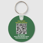 Golf Royalty Custom Sponsor QR Code Schlüsselanhänger (Rückseite)