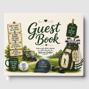 Golf-Ruhestand auf dem Golfplatz Gästebuch