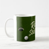 Golf-Ruhestand auf grünem Grund Kaffeetasse (Links)