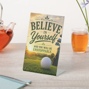 Golf-Ruhestand für Golfer Sockelschild