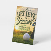 Golf-Ruhestand für Golfer Sockelschild (Vorderseite)