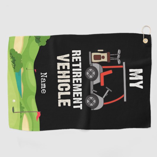 Golf-Ruhestand Golfhandtuch (Horizontal)