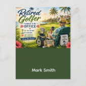 Golf-Ruhestand in Florida Postkarte (Vorderseite)