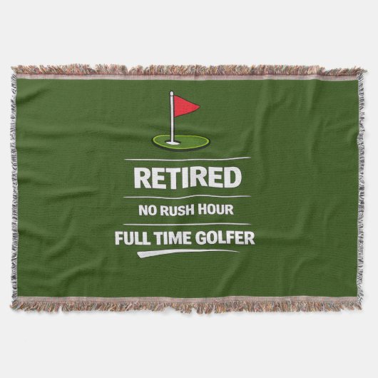 Golf-Ruhestand mit Golf-Flagge auf Grün Decke (Vorderseite)