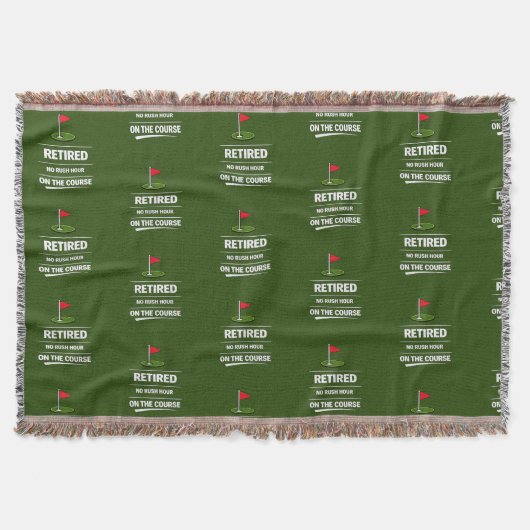 Golf-Ruhestand mit Golf-Flagge auf Grün Decke (Vorderseite)