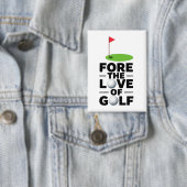 Golf Ruhestand mit Golf-Flagge Golfbälle Button (Insitu)