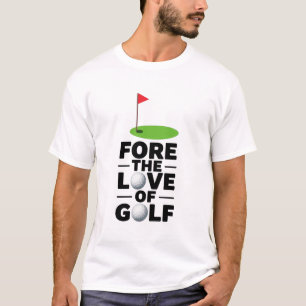 Golf Ruhestand mit Golf-Flagge Golfbälle T-Shirt