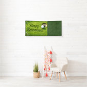 Golf-Ruhestand mit Golfball auf Grün Banner (Insitu)