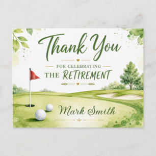 Golf-Ruhestand Postkarte