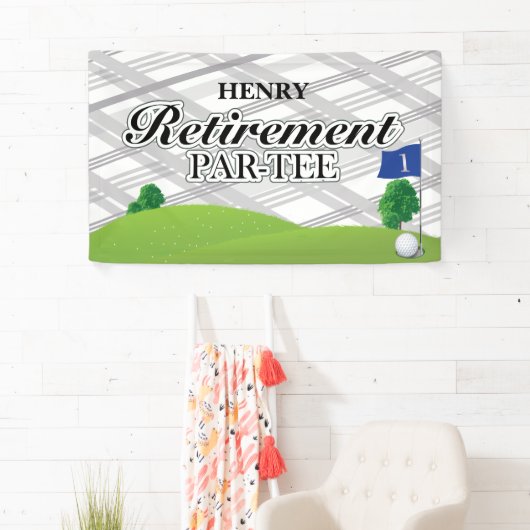 Golf-Ruhestands-Party Banner (Insitu)