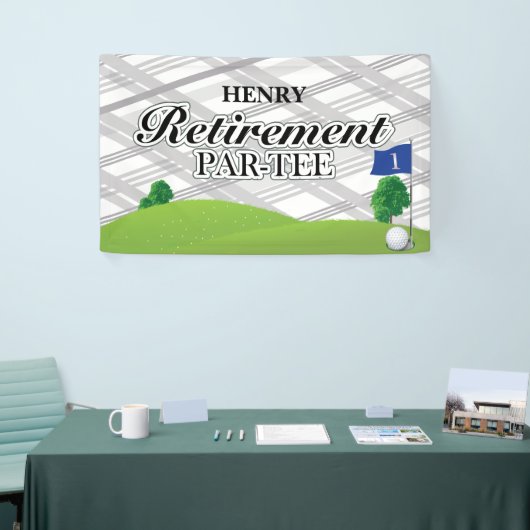 Golf-Ruhestands-Party Banner (Messeveranstaltung)
