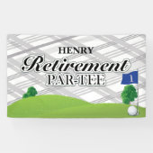 Golf-Ruhestands-Party Banner (Horizontal)
