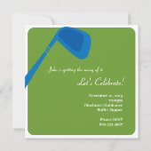 Golf-Ruhestands-Party Einladung - erhalten Sie das (Rückseite)