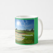Golf-Ruhestands-Tasse Kaffeetasse (VorderseiteRechts)