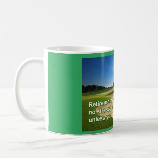 Golf-Ruhestands-Tasse Kaffeetasse (Links)