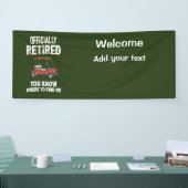 Golf-Ruhestandsfahrzeug für Golfer Banner (Messe)